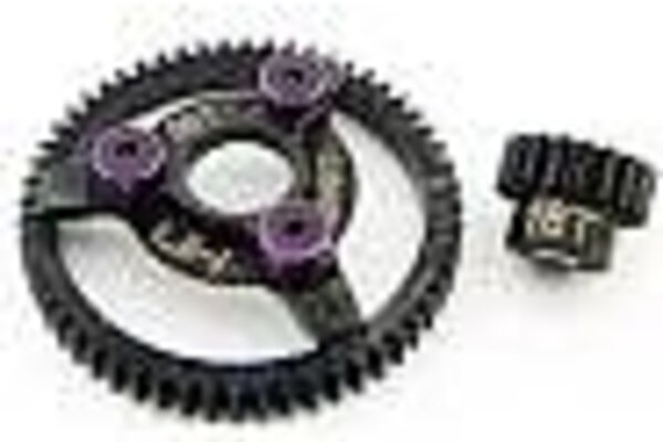 Hot Racing HRASTE256 Hot Racing Traxxas 32P Steel Pinion & Spur Gear Set (Purple) (18T/56T)