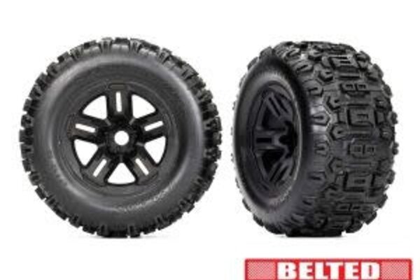 Traxxas 9573 T&W 3.8 BLK WHL