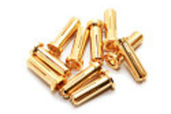 Maclan Racing HADMCL4042  Maclan MAX CURRENT 5mm Gold Bullet Connectors (10 pcs)