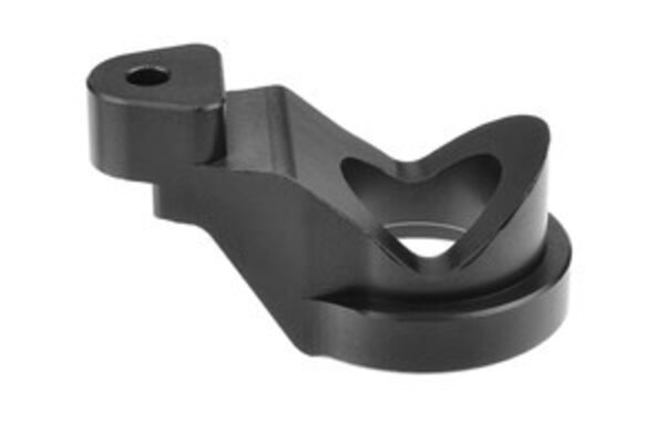 Corally (Team Corally) COR00180-266  Servo Saver Steering Arm - 7075 T6 - Hard Anodized - Black - 1pc