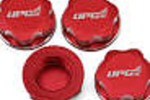 UPGRADE RC UPG-11009  UpGrade RC Aluminum 17mm Serrated Wheel Nuts (4) (Red) (Coarse Thread)