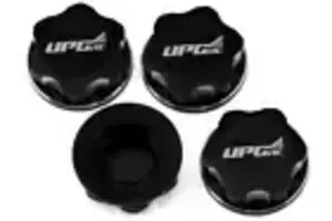 UPGRADE RC UPG-11008  UpGrade RC Aluminum 17mm Serrated Wheel Nuts (4) (Black) (Coarse Thread)