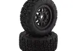 METHOD- RC MTD1200  Method RC Terraform Belted Pre-Mount 1/7 & 1/8 Short Course Tires (Black) (2) w/Switch 17mm Hex Wheels
