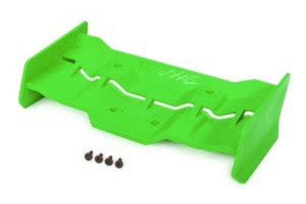 Traxxas 7821G  Wing, green/ 4x12mm FCS (4)