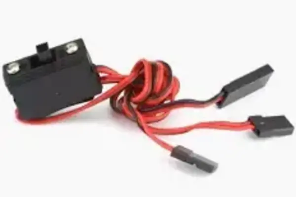 Hitec HRC57215S  Standard Receiver Switch Harness with Charging Connector