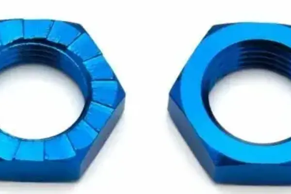 Team Associated ASC 81082  Wheel Nuts, 17mm Blue