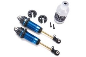 Traxxas 7462 Shocks, GTR xx-long blue-anodized, PTFE-coated bodies with TiN shafts (fully assembled, without springs) (2)