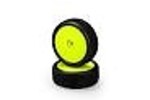 J Concepts JCO4085-2211 JConcepts Mini-B Fuzz Bite Pre-Mounted Front Tires (Yellow) (2) (Pink)