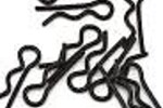 Kyosho KYO92643  Kyosho 4mm Body Clips (Black) (10)