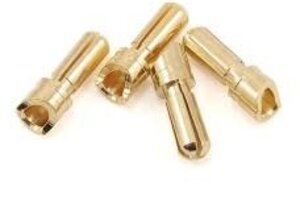Protek RC PTK-5033  ProTek RC 3.5mm "Super Bullet" Gold Connectors (4 Male)