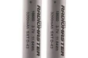 RADIO MASTER RM-HP0157.18650-3200   RadioMaster 18650 LiIo Battery (2) (3.7V/3200mAh)