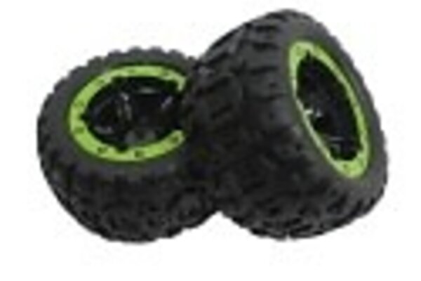 Blackzon BZN540038  Wheels and Tires, Mounted (1 pair); Slyder