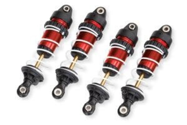 Traxxas 10765-RED   Red Aluminum Mini GTR Long Shocks & Springs (2)