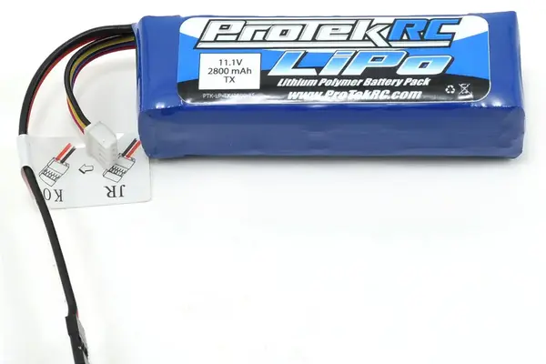 Protek RC PTK-5173   LiPo Futaba, JR, Spektrum, KO, Transmitter Battery Pack (11.1V/2800mAh)