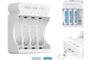 BESTON Beston C9023  Beston Smart Led Charger for Ni-MH AA / AAA Battery