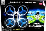IMEX IMX17600  IMEX Explorer 2.4 GHz 6-Axis Gyro Quadcopter RC Drone