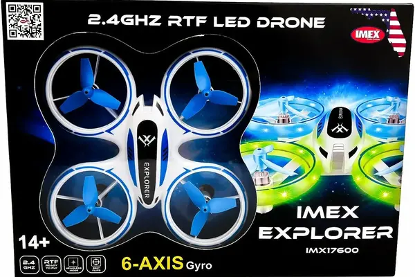 IMEX IMX17600  IMEX Explorer 2.4 GHz 6-Axis Gyro Quadcopter RC Drone