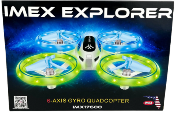 IMEX IMX17600  IMEX Explorer 2.4 GHz 6-Axis Gyro Quadcopter RC Drone