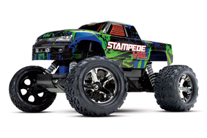 Traxxas 36076-4-GRN Stampede® VXL:  1/10 Scale Monster Truck with TQi™ Traxxas Link™ Enabled 2.4GHz Radio System & Traxxas Stability Management (TSM)®
