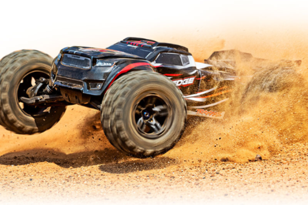 Traxxas 95076-4-RED Sledge™:  1/8 Scale 4WD Brushless Electric Monster Truck with TQi 2.4GHz Traxxas Link™ Enabled Radio System and Traxxas Stability Management (TSM)®
