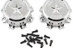 CEN Racing CEGCKR0506  CEN Fury Pre-Mounted Monster Truck Tires w/SS8 Plastic Wheels (2) (Chrome)