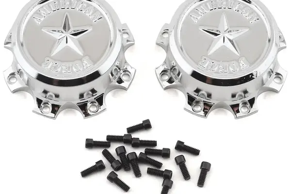 CEN Racing CEGCKR0506  CEN Fury Pre-Mounted Monster Truck Tires w/SS8 Plastic Wheels (2) (Chrome)