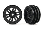 Traxxas 9768 1.0" Black Wheels (2)