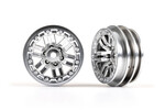 Traxxas 9768-SATIN Wheels, 1.0" (satin chrome) (2)