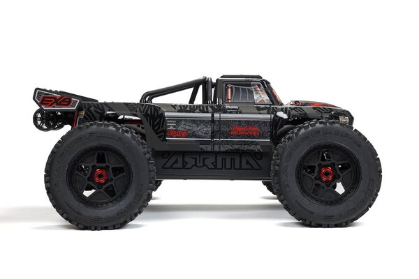 ARRMA 1/5 OUTCAST 8S EXB AVC 4X4 RTR Brushless Stunt Truck, Black