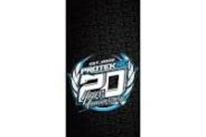 Protek RC PTK-1103  ProTek RC 20th Anniversary Universal Chassis Protective Sheet (Black) (1) (12.5x33.5cm)