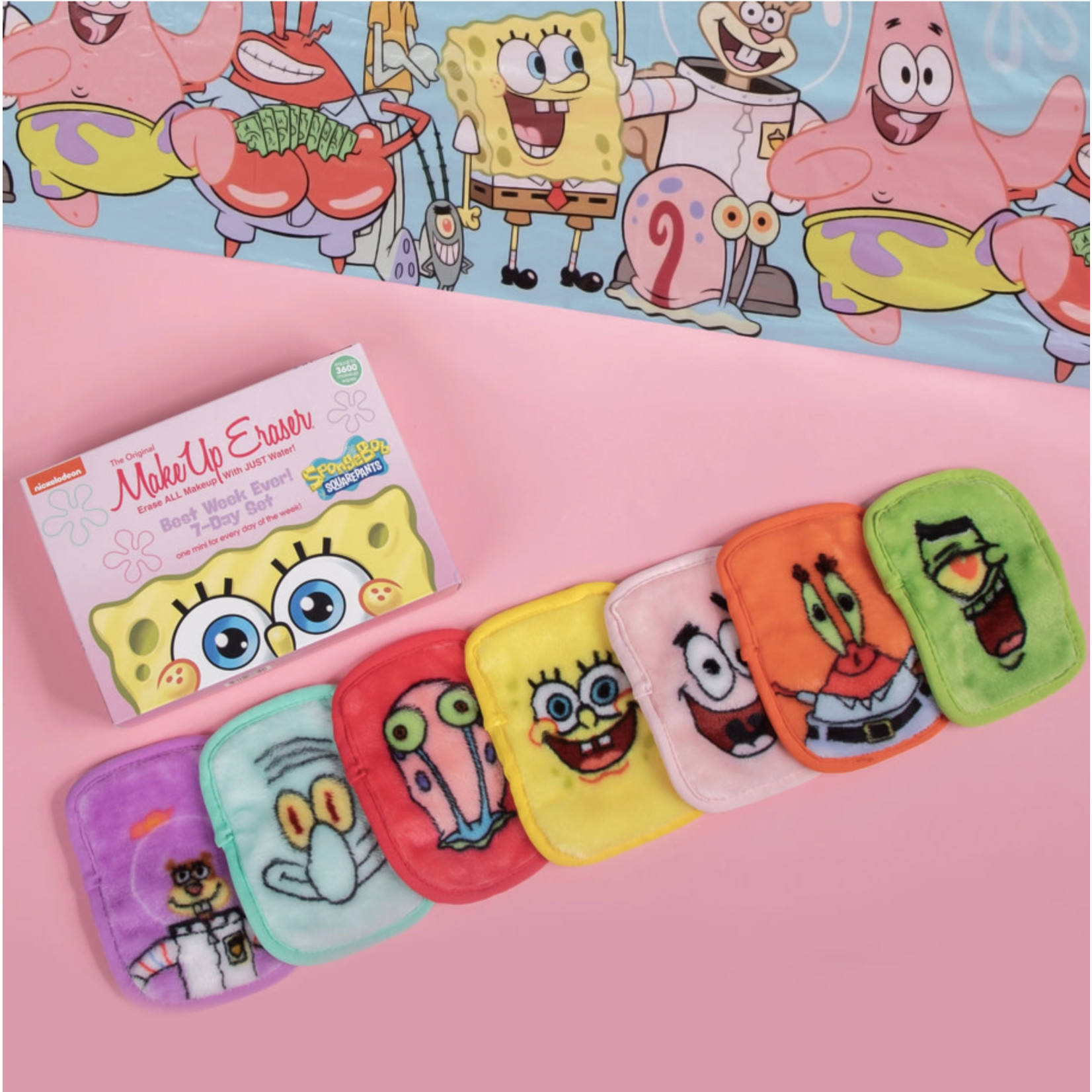 MakeUp Eraser SpongeBob 7-Day Set