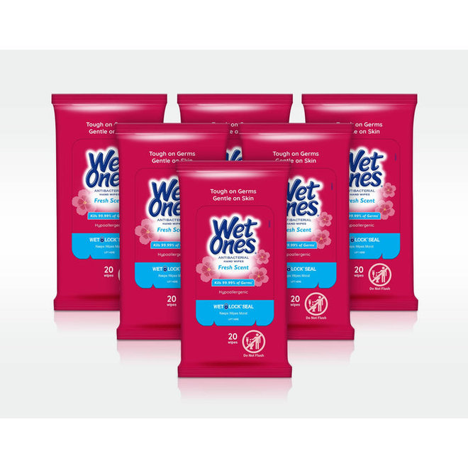 Wet Ones Antibacterial Hand Wipes - Fresh Scent
