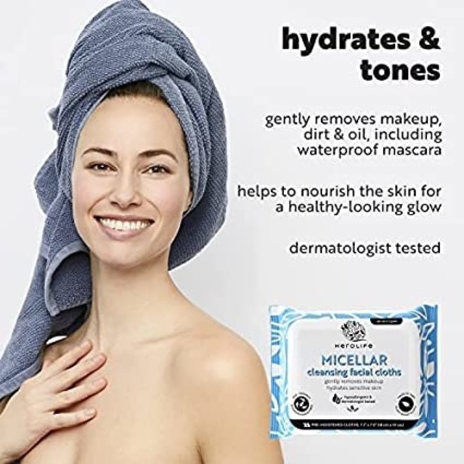HeroLife Micellar Cleansing Facial Cloths