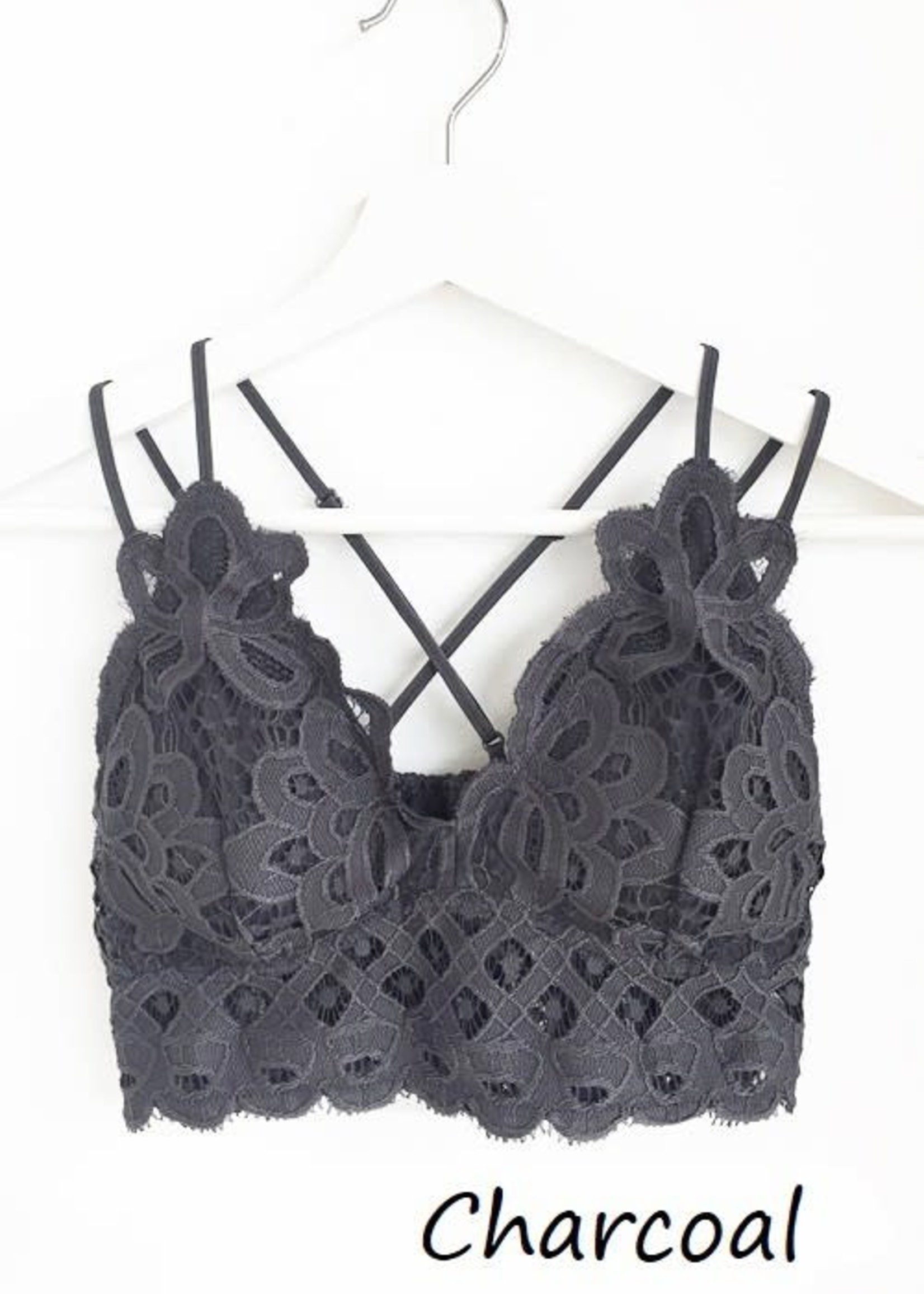 Anemone Crochet Lace Bralette with Criss-Cross Back