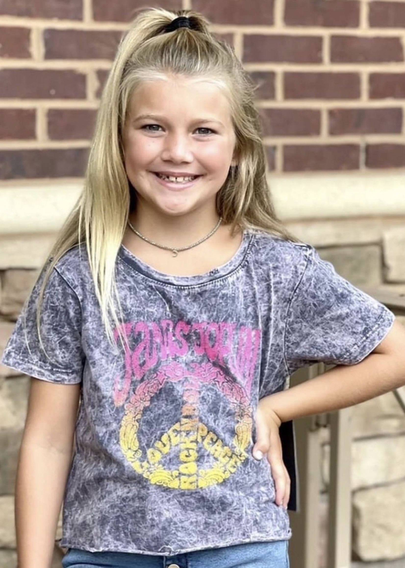 Girls Janis Joplin Graphic Tee - Fallen Oak