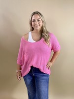 Ces Femme Relaxed Fit Roll Sleeve Sweater
