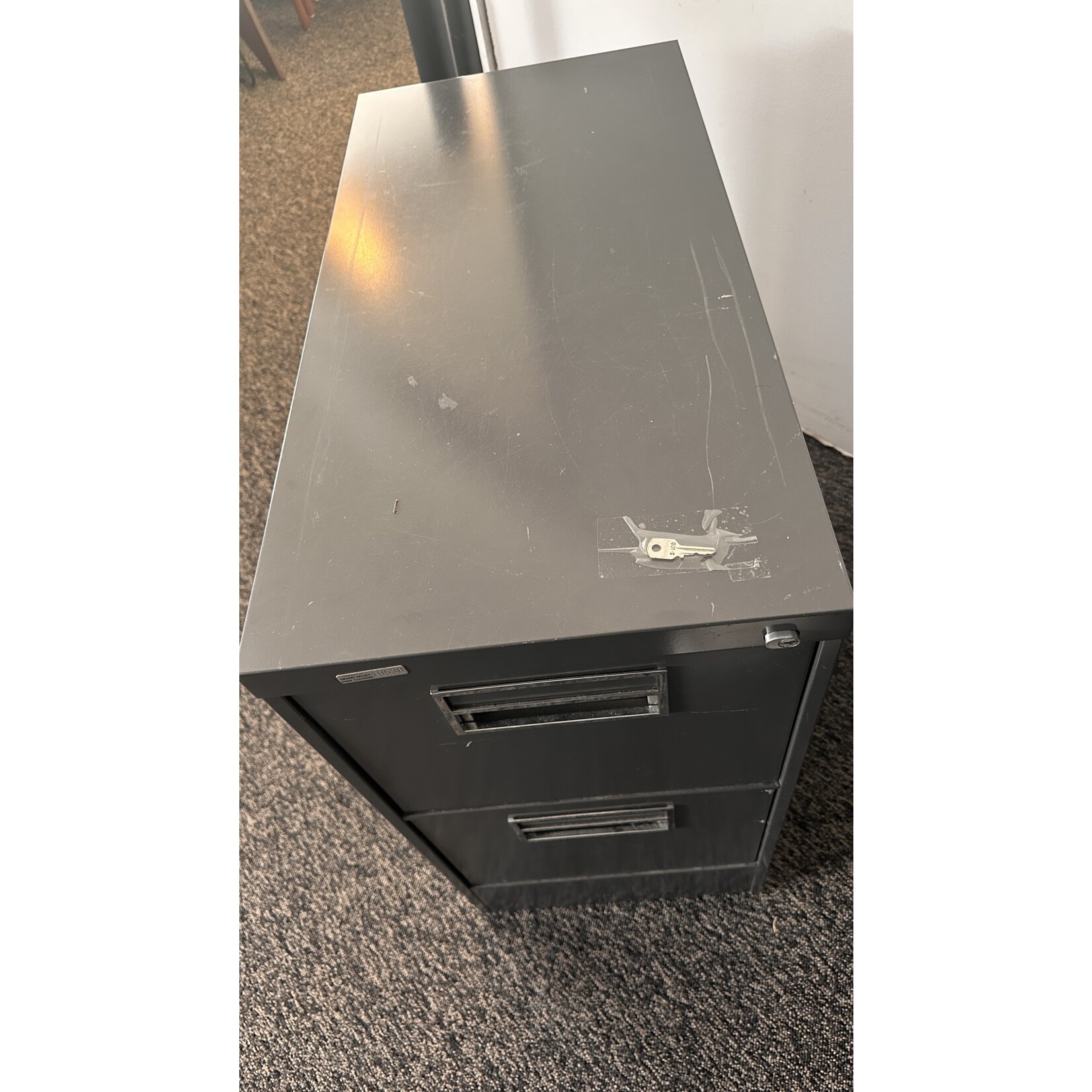 Small Grey Filling Cabinet