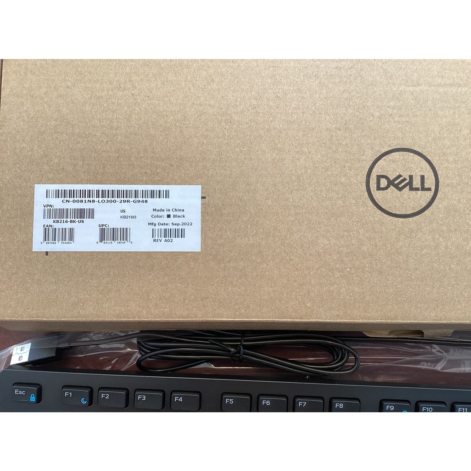 Dell Keyboard KB216 Wired (New)