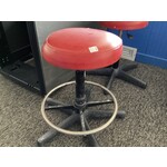 Red Leather Stool