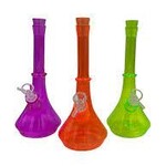 LuvBuds 10.5" Genie Day Glow Water Pipe | Assorted Colors | Comes with Flower Bowl
