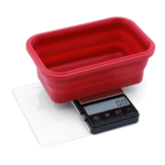 Truweigh Crimson Collapsible Bowl Scale - 200g x 0.01g Black/Red Bowl