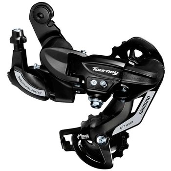 Non-Teslica Shimano, Tourney RD-TY500, Rear derailleur, 6/7sp., SGS, Black, With adaptor