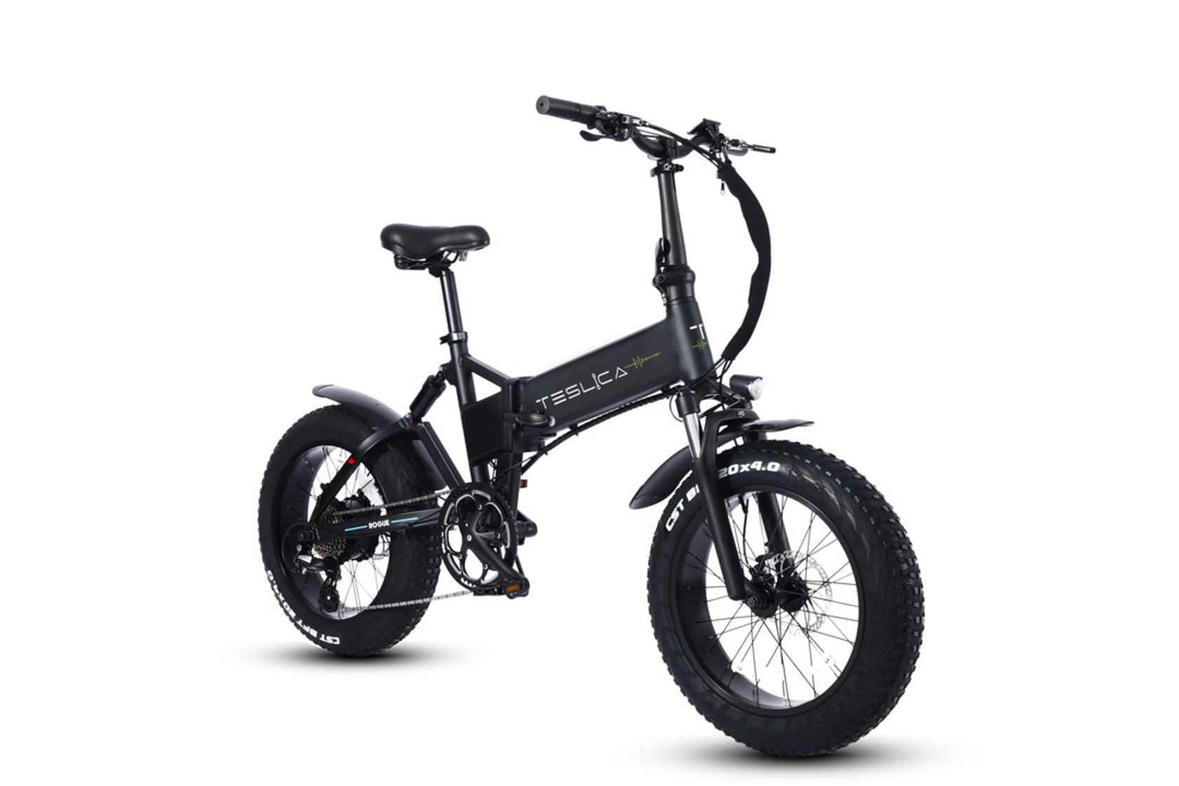 Teslica Force Fat Tire Dual Suspension eBike X1H Teslica Inc