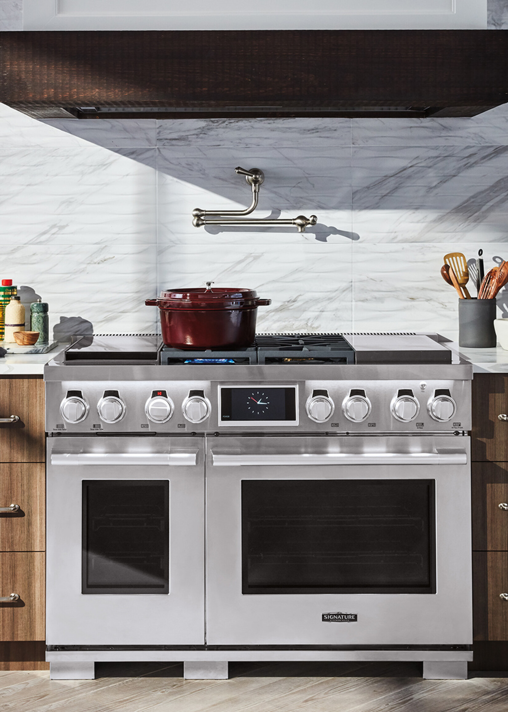 48" Dual Fuel Range, Sous Vide, Induction, Combi Steam Oven, Sabbath