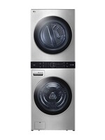 LG WSEX200HNA - "Wash Tower, single unified body, unified controller for washer and dryer Washer: 5.8 cu.ft. TW360, AI DD, Steam, Smart Diagnosis, Wi-Fi, Touch Panel, Glass/Chrome Door Dryer: 7.3 cu.ft. SensorDry, Wi-Fi, Touch Panel, Neverust Sts Steel