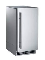 SCOTSMAN Nugget Ice Machine with Gravity Drain, Stainless Steel/Stainless Steel, Outdoor Approved
