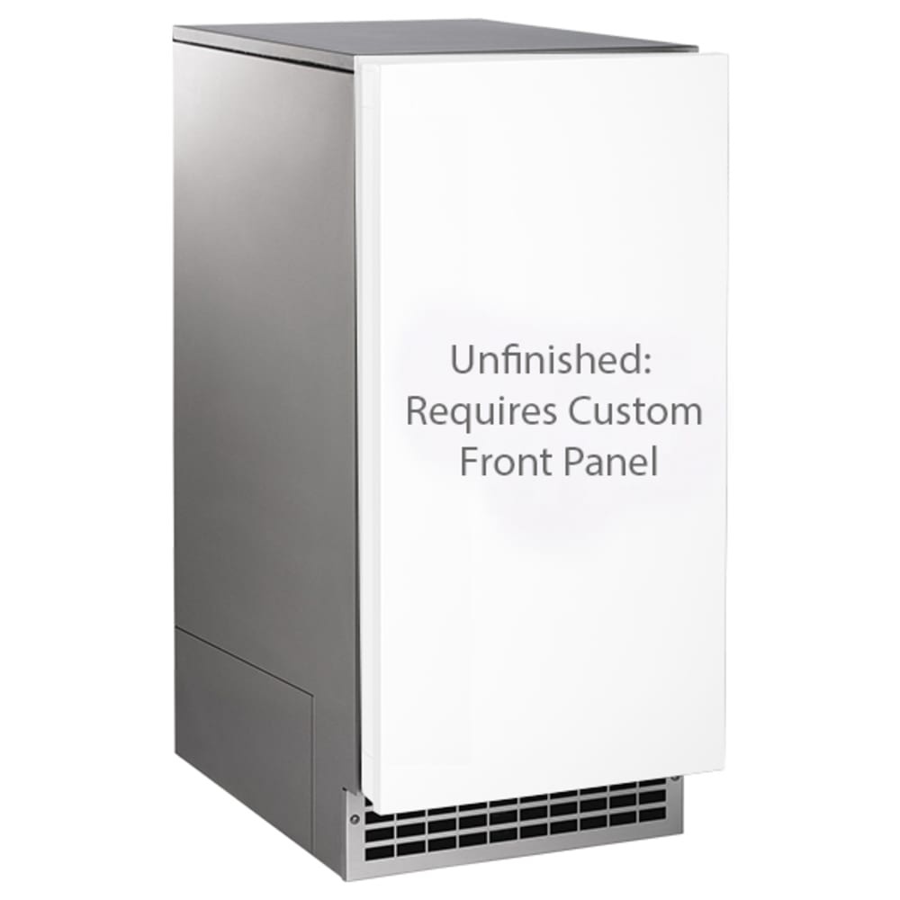 Nugget Ice Machine with Gravity Drain, Stainless Steel/Unfinished