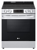 LG LSEL6331F - 6.3. cu.ft Electric Slide In Range, InstaViewTM, AirFry, ThinQ™, Self + EasyClean, Glass Touch Controls, 9" Dual Burner, Smudge Resistant Stainless Steel