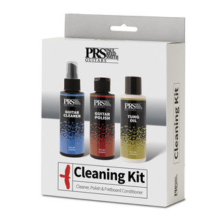 Paul Reed Smith PRS Guitar Care Bundle (Nitro Friendly), Cleaner, Polish, Tung Oil, Microfiber (3)