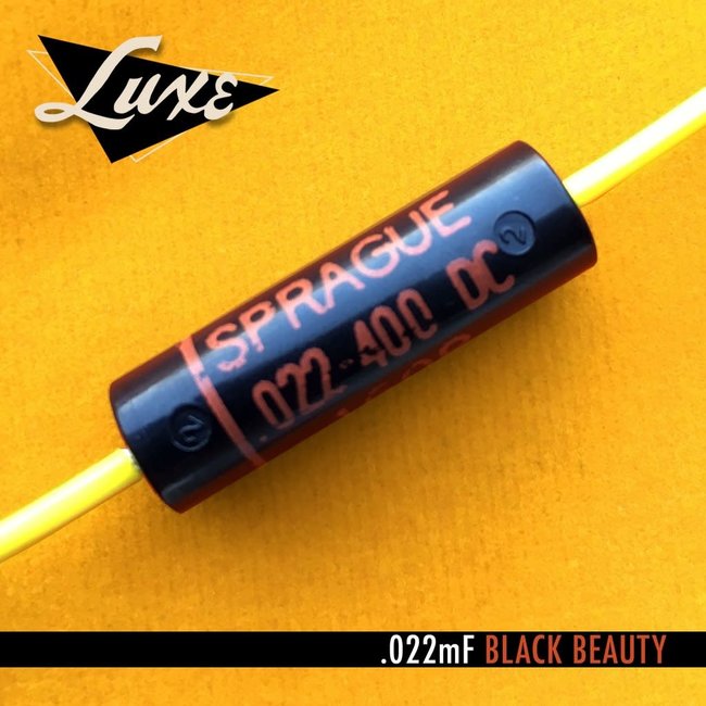 Luxe 1960-1970 Single Paper & Foil .022mF Black Beauty Capacitor